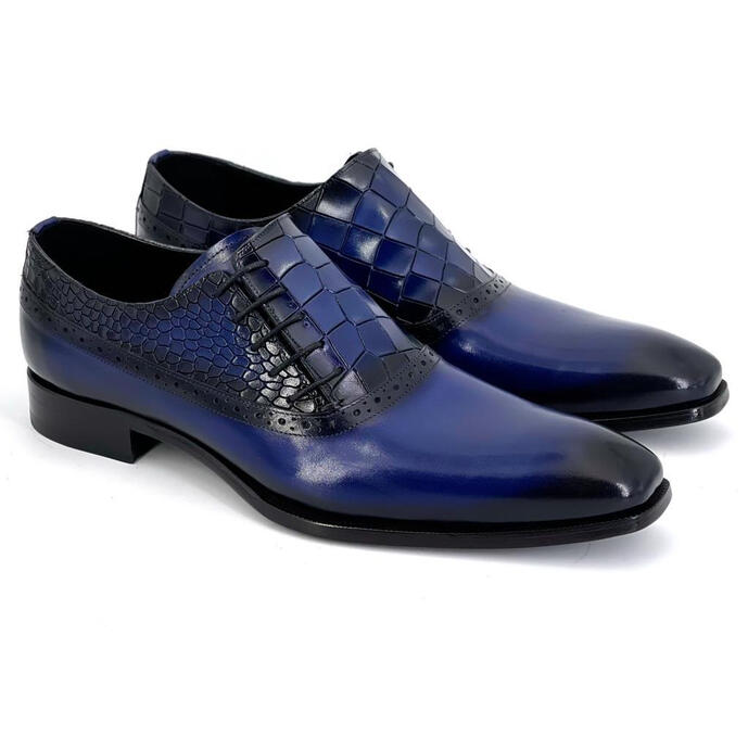 Navy blue.with feating and quality.
